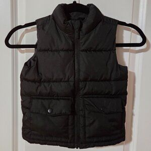 Old Navy Toddler Black Puffer Vest, size 3T